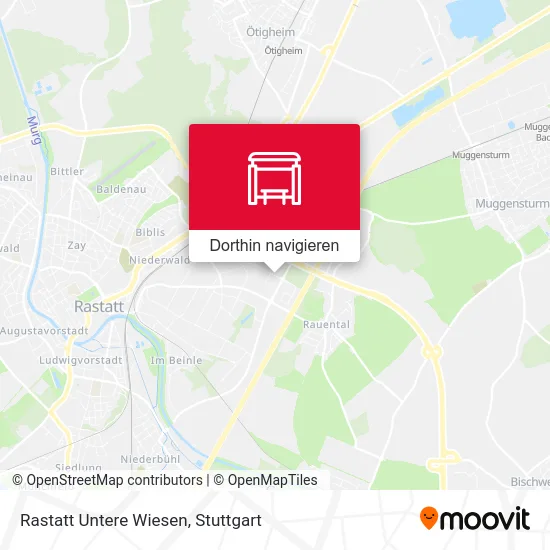 Rastatt Untere Wiesen Karte