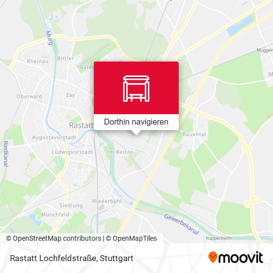 Rastatt Lochfeldstraße Karte