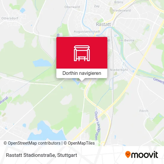 Rastatt Stadionstraße Karte