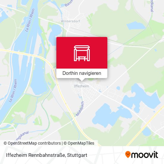 Iffezheim Rennbahnstraße Karte