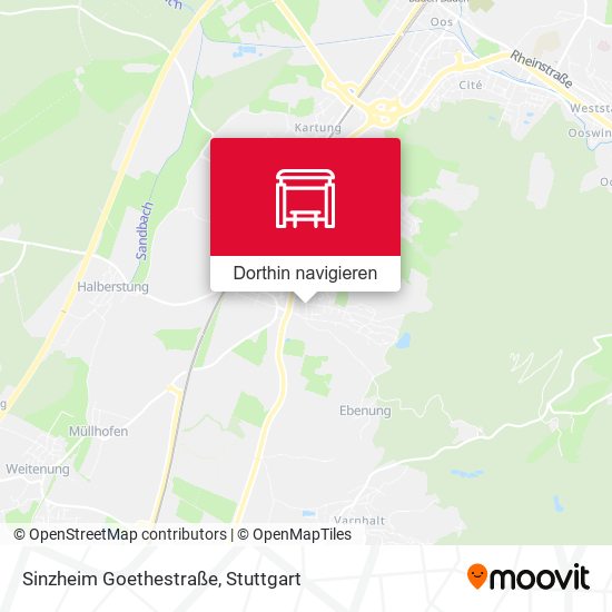 Sinzheim Goethestraße Karte