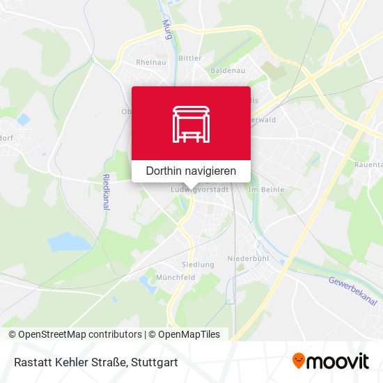 Rastatt Kehler Straße Karte