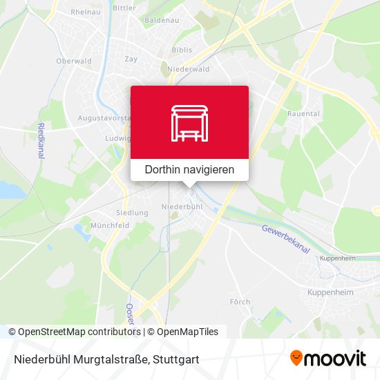 Niederbühl Murgtalstraße Karte