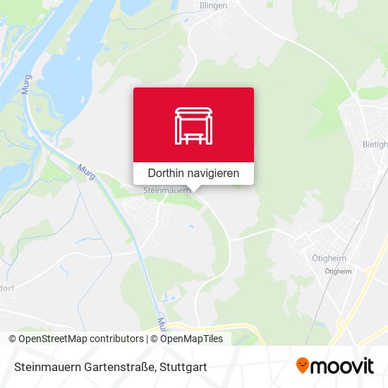 Steinmauern Gartenstraße Karte