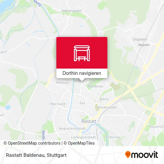 Rastatt Baldenau Karte