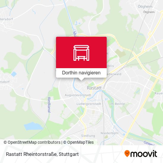 Rastatt Rheintorstraße Karte