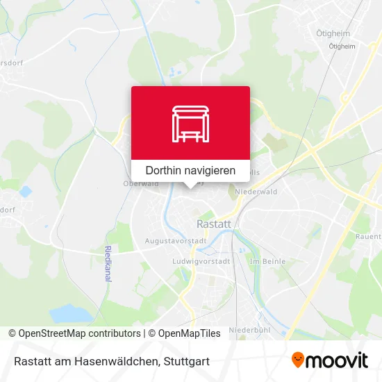 Rastatt am Hasenwäldchen Karte
