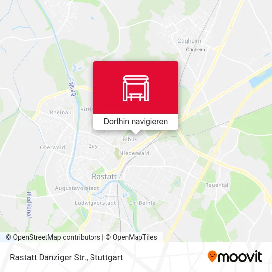 Rastatt Danziger Str. Karte