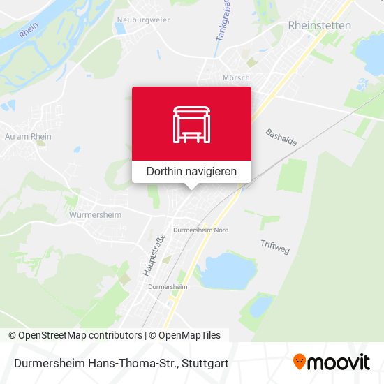 Durmersheim Hans-Thoma-Str. Karte