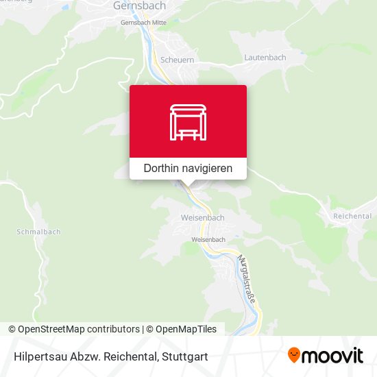 Hilpertsau Abzw. Reichental Karte