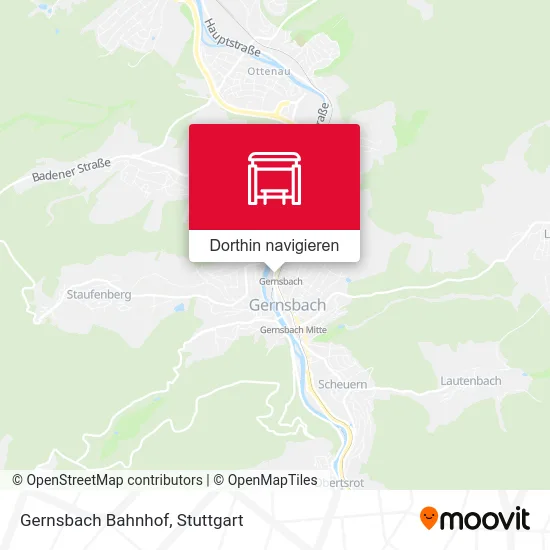 Gernsbach Bahnhof Karte