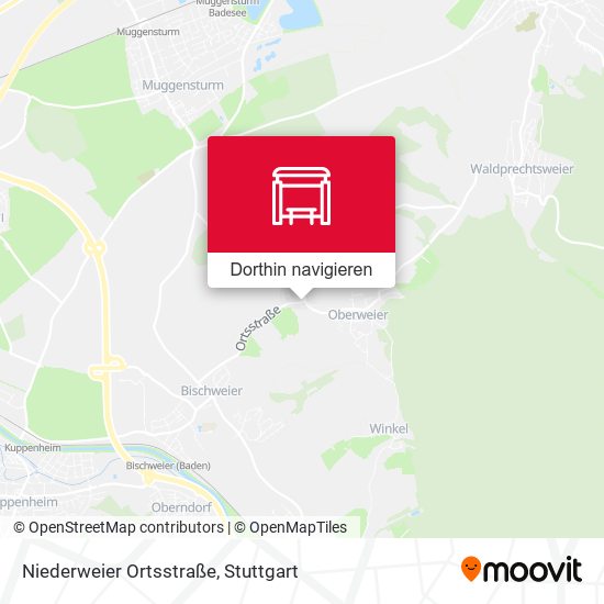 Niederweier Ortsstraße Karte