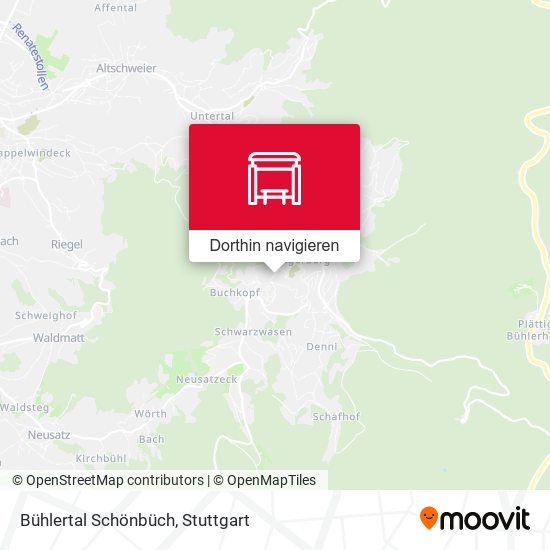 Bühlertal Schönbüch Karte