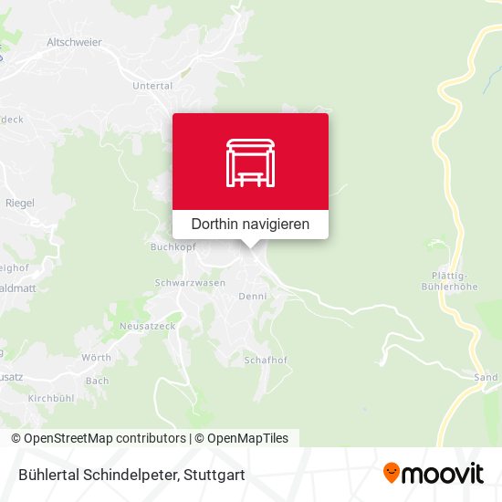 Bühlertal Schindelpeter Karte
