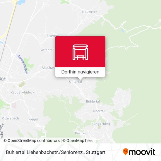 Bühlertal Liehenbachstr. / Seniorenz. Karte