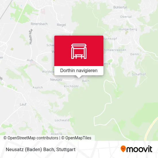 Neusatz (Baden) Bach Karte