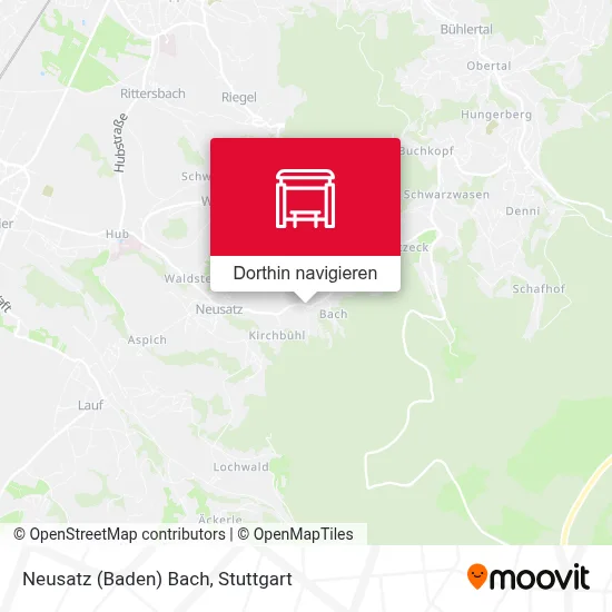 Neusatz (Baden) Bach Karte