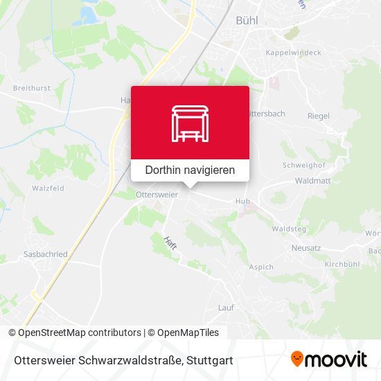 Ottersweier Schwarzwaldstraße Karte
