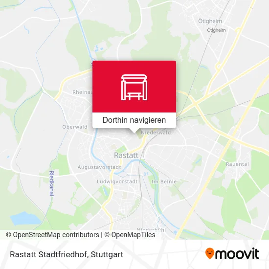 Rastatt Stadtfriedhof Karte