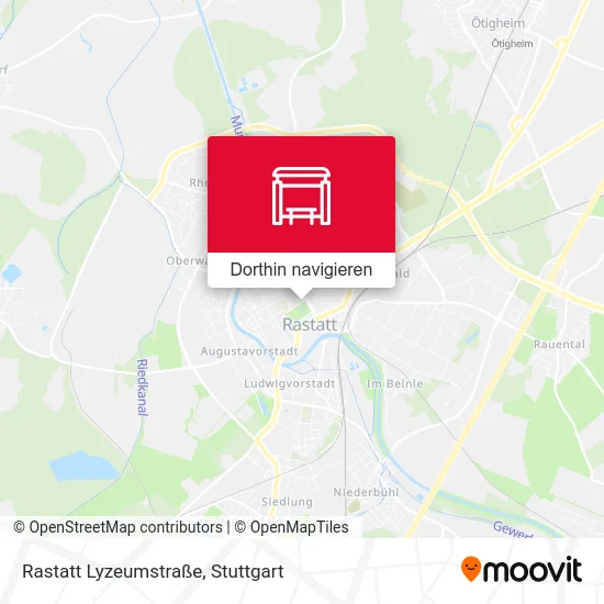 Rastatt Lyzeumstraße Karte