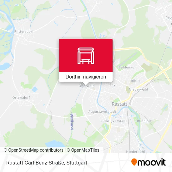 Rastatt Carl-Benz-Straße Karte