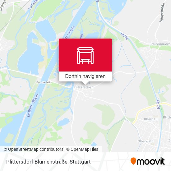 Plittersdorf Blumenstraße Karte