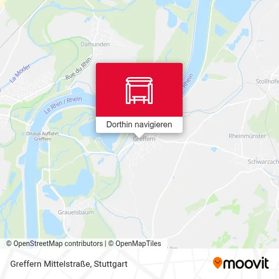 Greffern Mittelstraße Karte