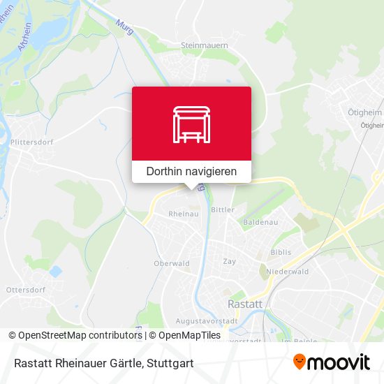 Rastatt Rheinauer Gärtle Karte