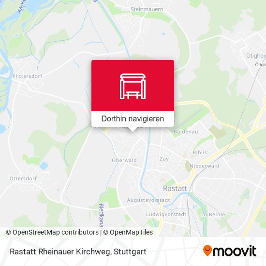 Rastatt Rheinauer Kirchweg Karte