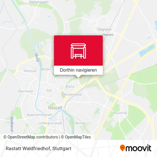 Rastatt Waldfriedhof Karte