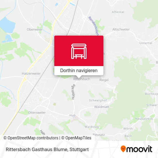 Rittersbach Gasthaus Blume Karte