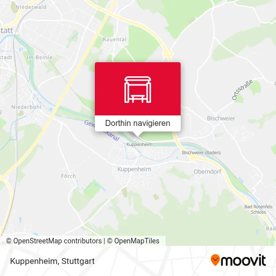 Kuppenheim Karte