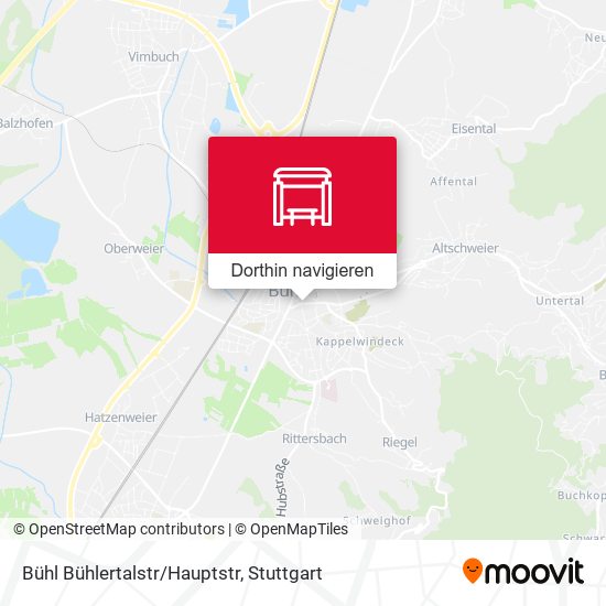 Bühl Bühlertalstr/Hauptstr Karte