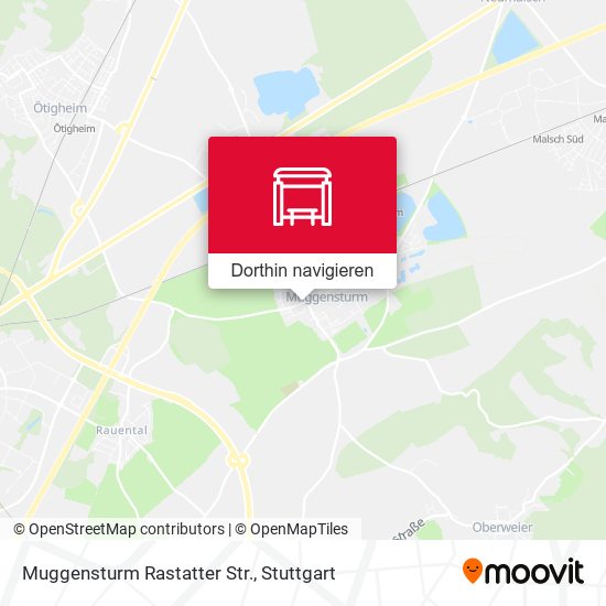 Muggensturm Rastatter Str. Karte