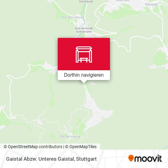 Gaistal Abzw. Unteres Gaistal Karte