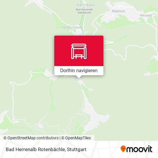 Bad Herrenalb Rotenbächle Karte