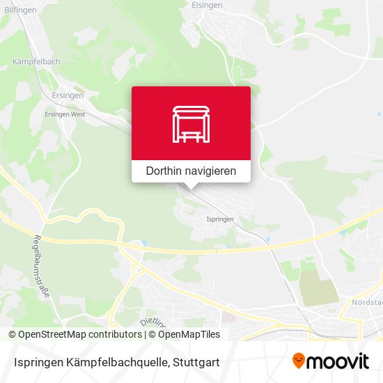 Ispringen Kämpfelbachquelle Karte