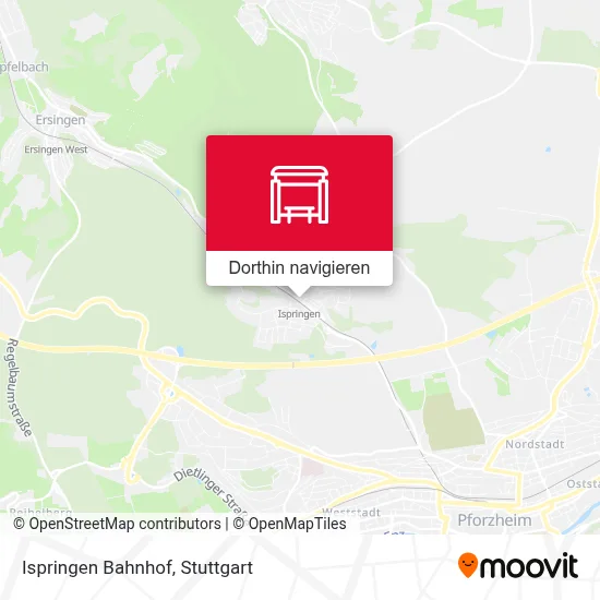 Ispringen Bahnhof Karte