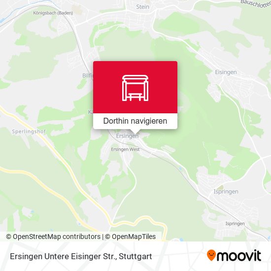 Ersingen Untere Eisinger Str. Karte