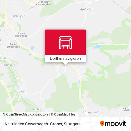 Knittlingen Gewerbegeb. Gröner Karte