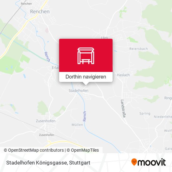 Stadelhofen Königsgasse Karte