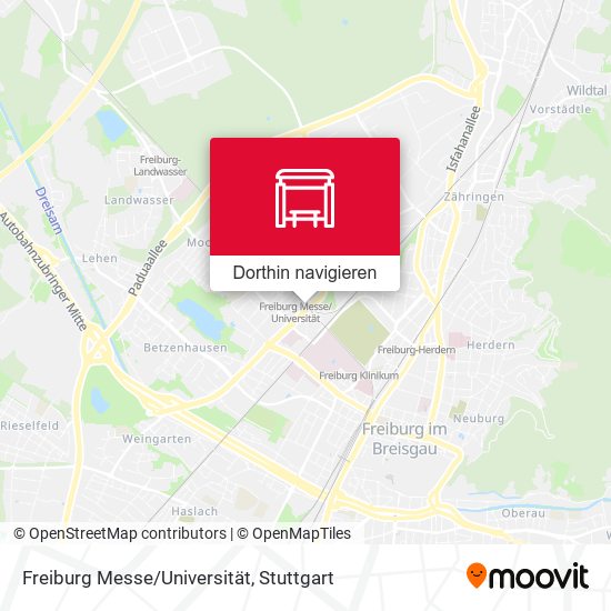 Freiburg Messe/Universität Karte