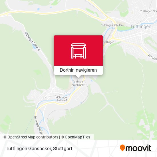 Tuttlingen Gänsäcker Karte