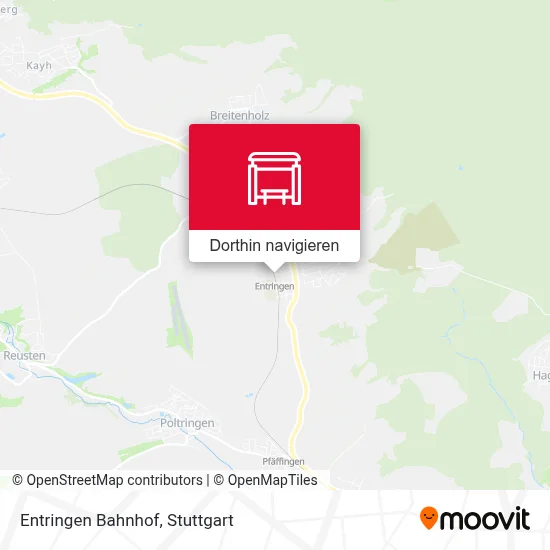 Entringen Bahnhof Karte