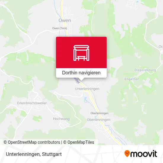 Unterlenningen Karte