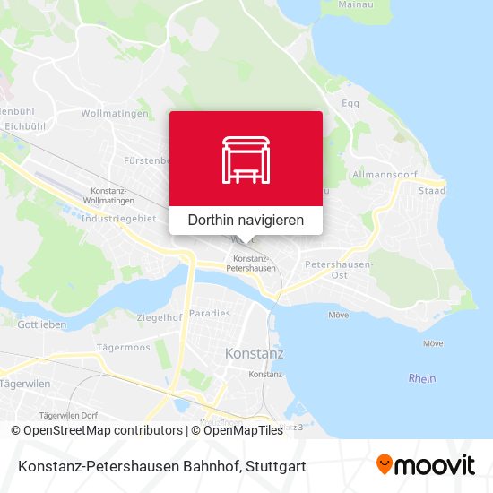 Konstanz-Petershausen Bahnhof Karte