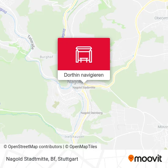 Nagold Stadtmitte, Bf Karte