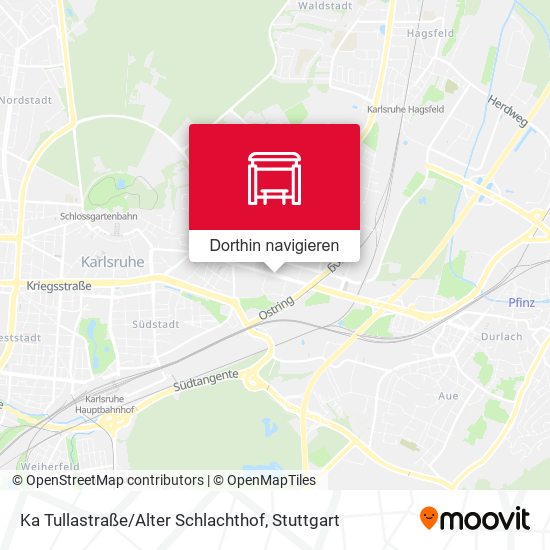 Ka Tullastraße / Alter Schlachthof Karte