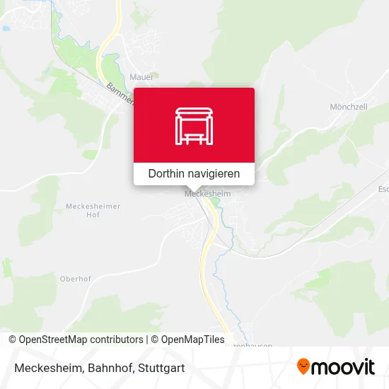 Meckesheim, Bahnhof Karte