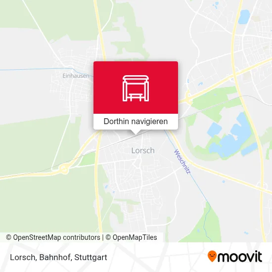 Lorsch, Bahnhof Karte